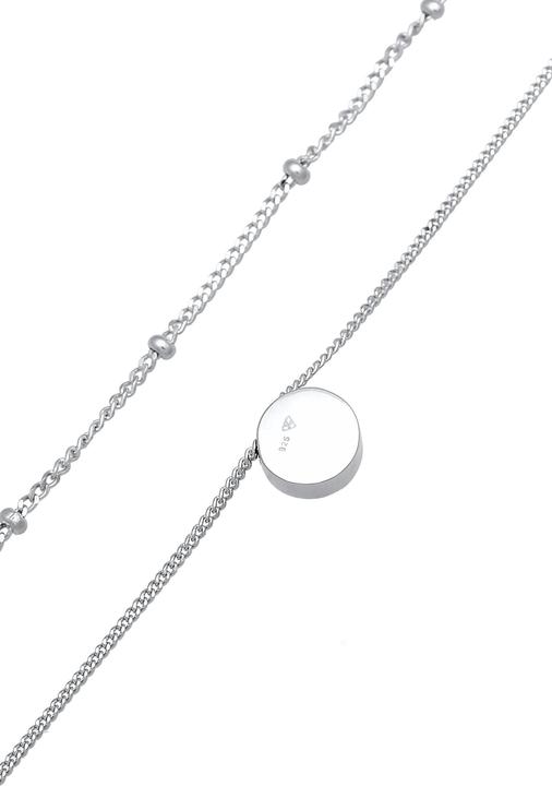 Actual product image Elli Necklace Choker Layer Crystal Ball Chain 925 Silver (925 sterling silver, Glass crystal)
