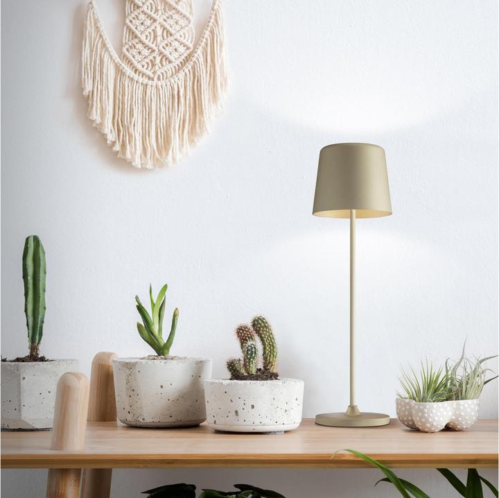 Actual product image Brilliant LED-Akku-Tischleuchte Kaami, 2 W, 310 lm, 3000 K, cappuccino, 2er Set (310 lm)