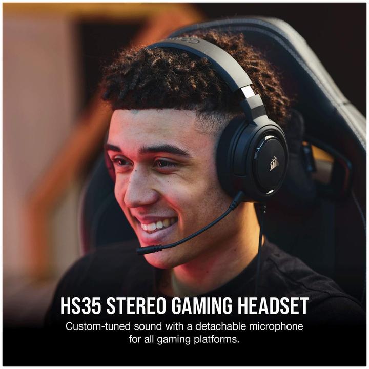 Image du produit Corsair HS35 Carbon Black Stereo-PC (Filaire)