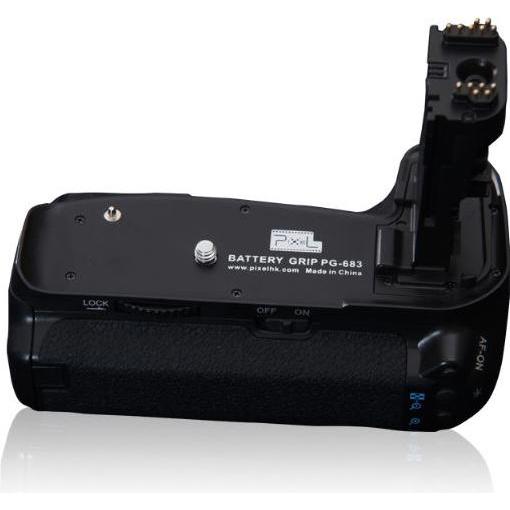 Pixel Battery Grip E9 per Canon EOS 60D (Maniglia della batteria), Impugnatura + Battery grip, Nero
