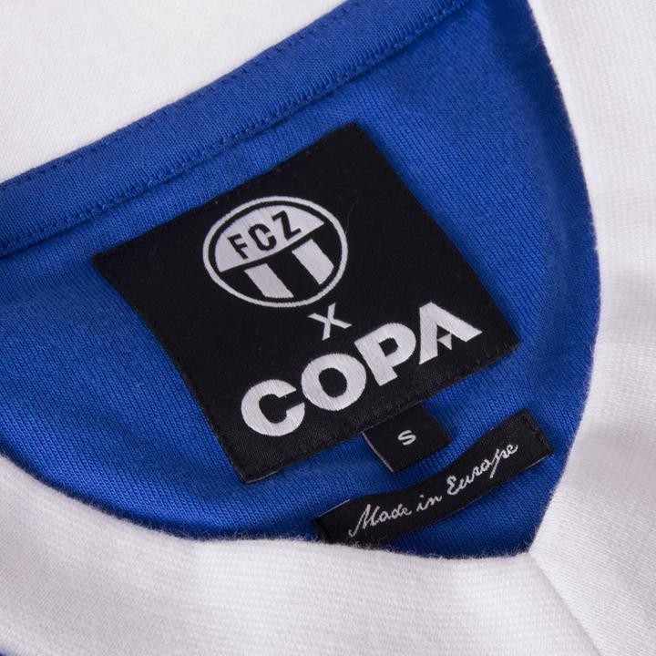 Image du produit Copa Football FC Zurich 1981 extérieur maillot rétro | FC Zurich 1981 maillot vintage (L)