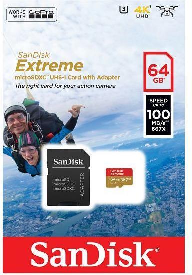 Productafbeelding SANDISK Extreme (64 GB, microSDXC, U3, UHS-I)