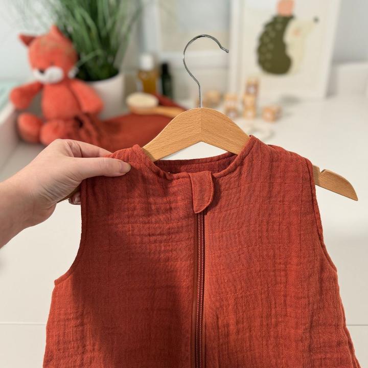 Image du produit Makian Schlafsäcke Musselin-Schlafsack - Terracotta - Gr. 60 (100 cm, 1.0 TOG, Printemps)