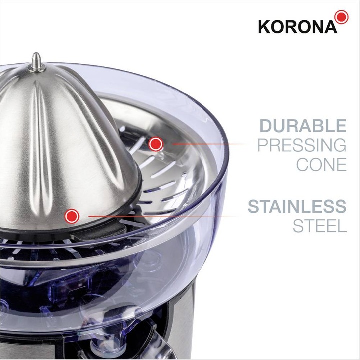 Actual product image Korona Electric citrus juicer with pressing arm