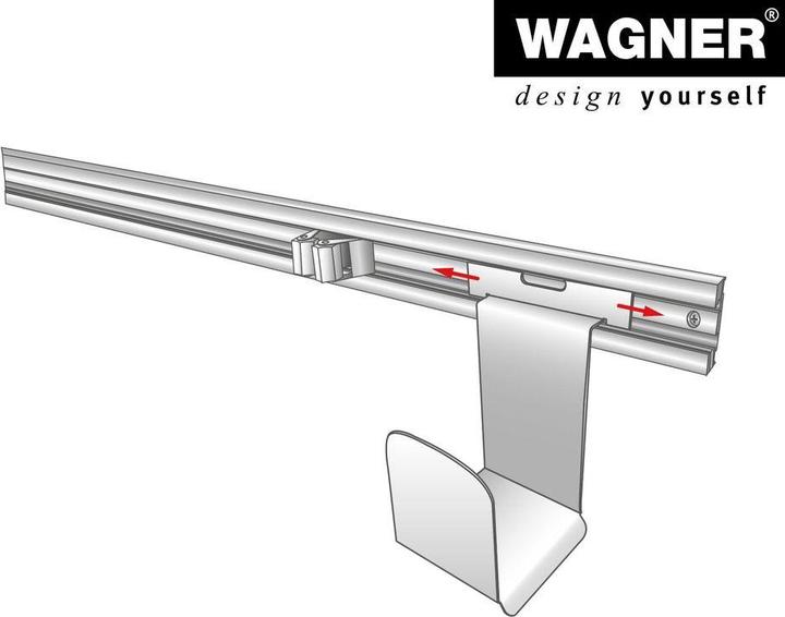 Actual product image Wagner System design yourself wall bracket WH 2089 black