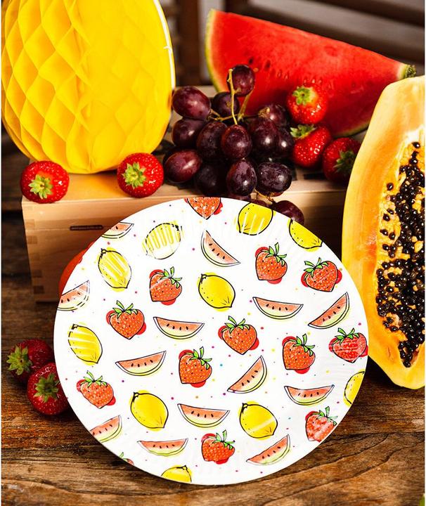Produktbild Boland 8 Papierteller Fruit (23 cm) (8 x)