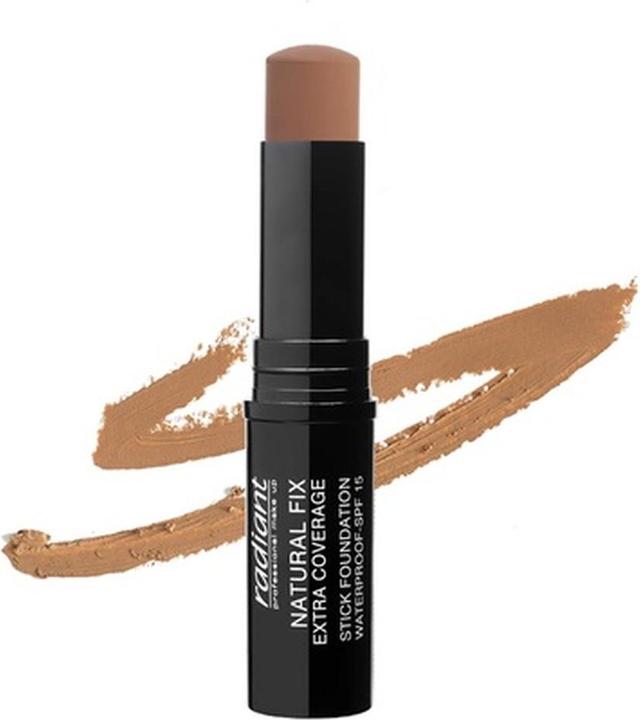 Radiant Professional Natural Fix Extra Coverage Stick Foundation SPF 15 Paraben & Ölfrei Matte Fin (tawny)