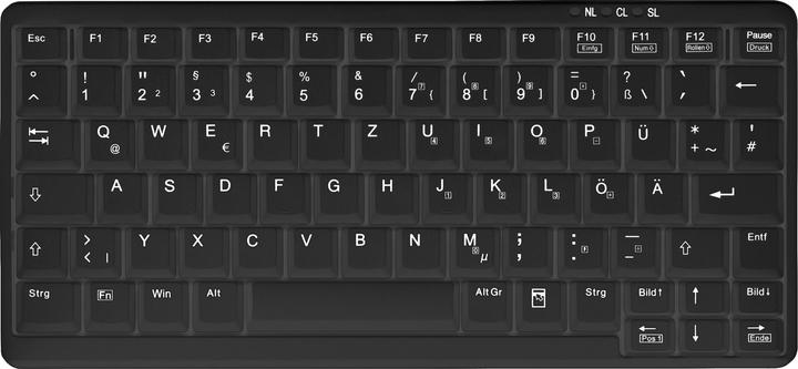 Actual product image Active Key Industry 4.0 Mini Notebook Style Keyboard PS2 Black (DE, Cable)