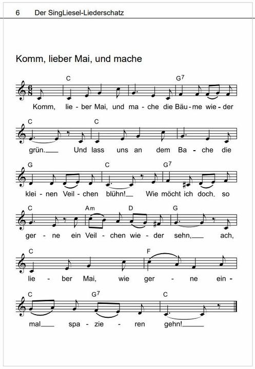 Produktbild Die schönsten Volkslieder - Das Liederbuch (Deutsch, SingLiesel Verlag, 2020)