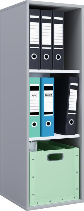 Actual product image VCM Wood office cabinet filing rack Lona l 3 compartments (35 x 37 x 110 cm)