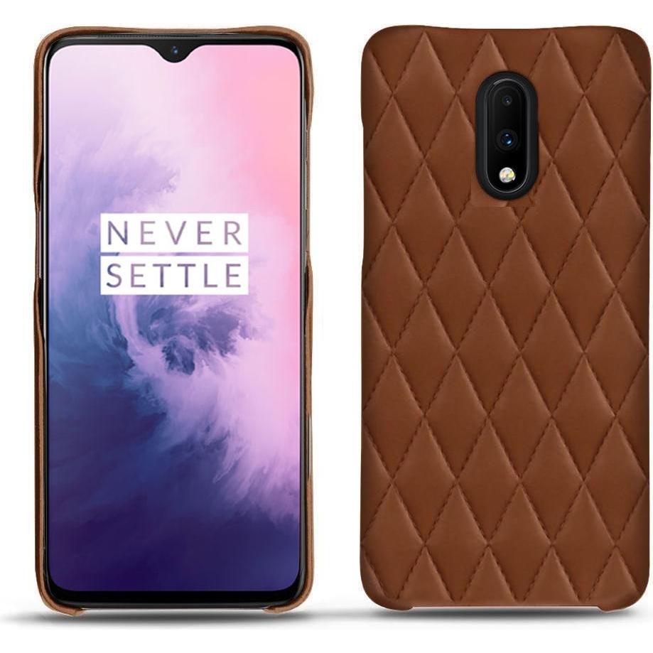 Thumbnail - Noreve Lederschutzhülle (OnePlus 7), Smartphone Hülle, Braun