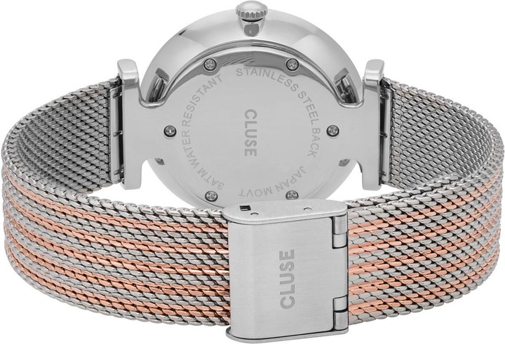 Productafbeelding Cluse Triomphe Mesh Zilver (Analoog horloge, 33 mm)