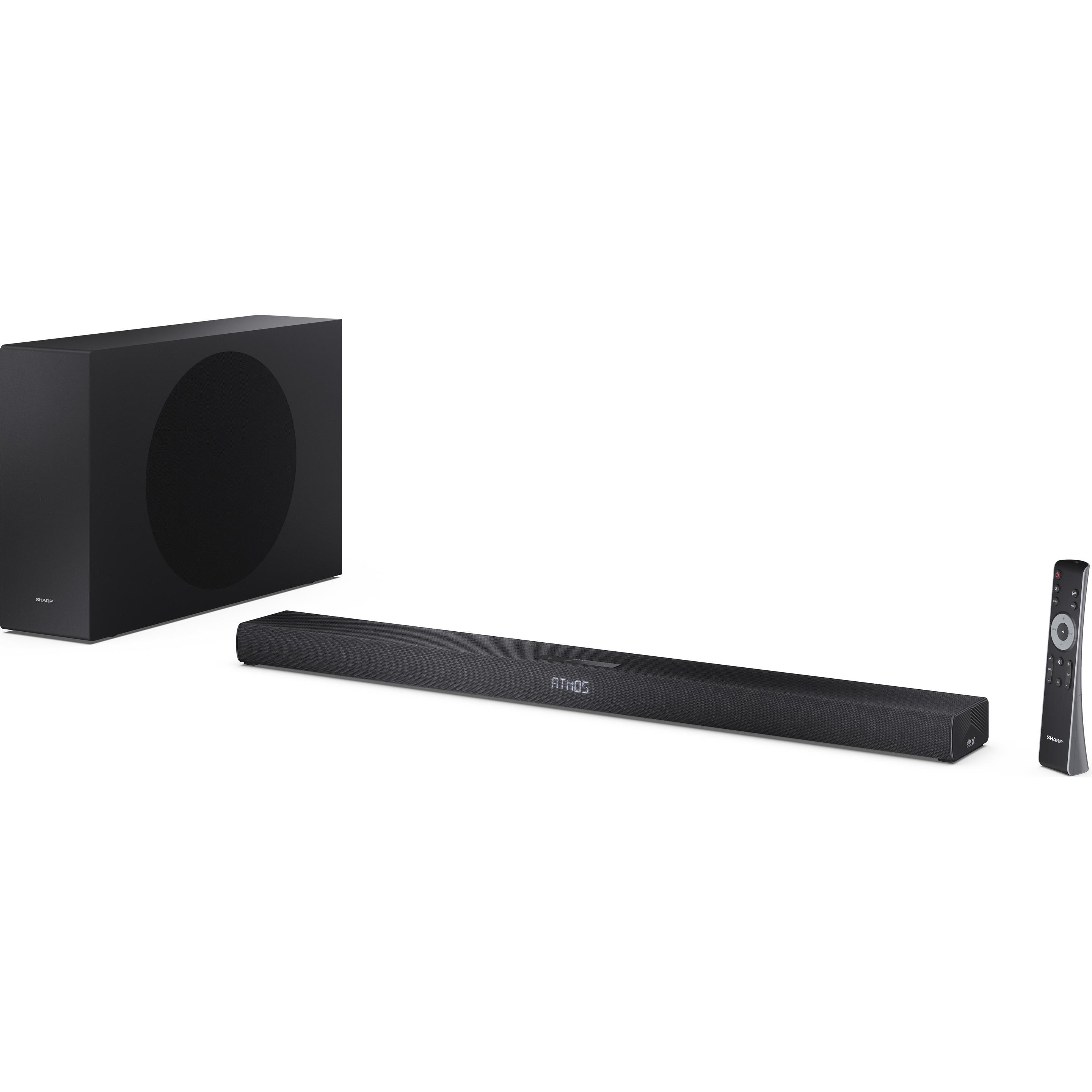 Sharp HT-SBW320 schwarz (360 W, 2.1 canali), Soundbar, Nero