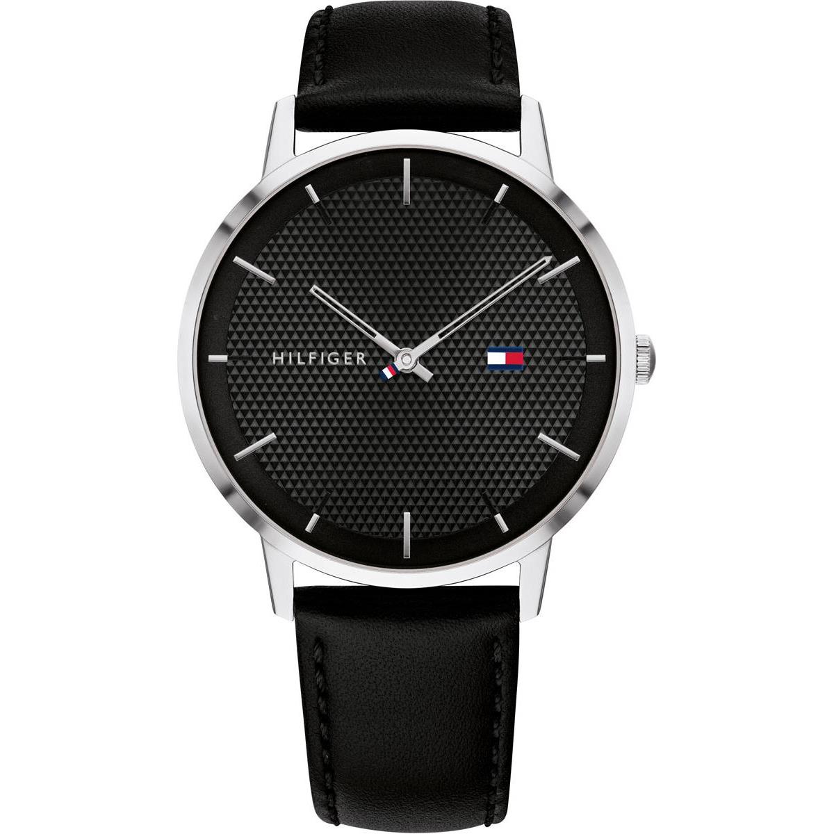 Tommy Hilfiger, Armbanduhr, James, Schwarz, (Analoguhr, 41 mm)