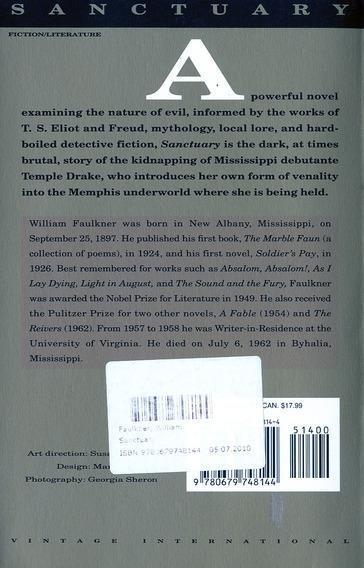 Produktbild sanctuary (Englisch, William Faulkner, 1993)