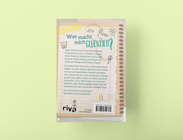 Immagine prodotto Mein Glück in 100 Listen (Tedesco, Casa editrice Riva, 2017)