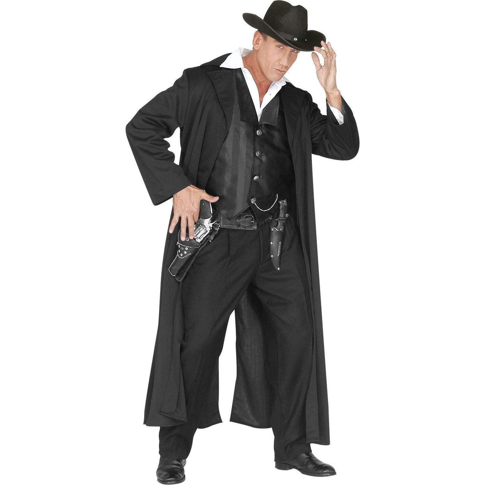 Widmann Bounty Killer Cowboy Kostüm mit Mantel und Weste (XL)
