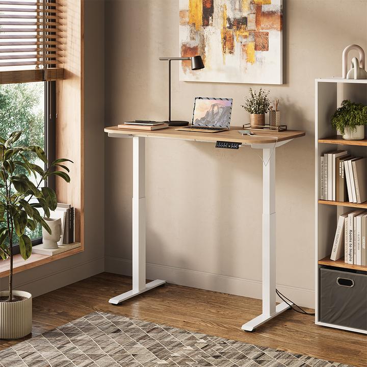 Produktbild Vicco Schreibtisch Elevate, Artisan/Weiss, 180 x 57.5 cm (120 x 60 x 120 cm)