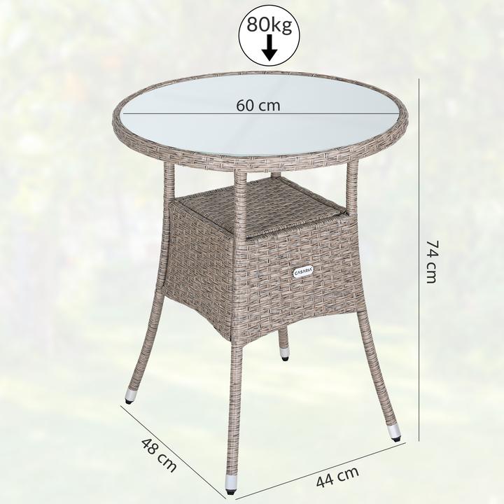 Actual product image Casaria Balcony table (60 cm)