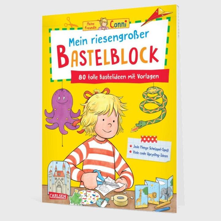 Produktbild Conni Gelbe Reihe (Beschäftigungsbuch): Mein riesengrosser Bastelblock (Deutsch, Ulrich Velte, Hanna Sörensen, 2024)
