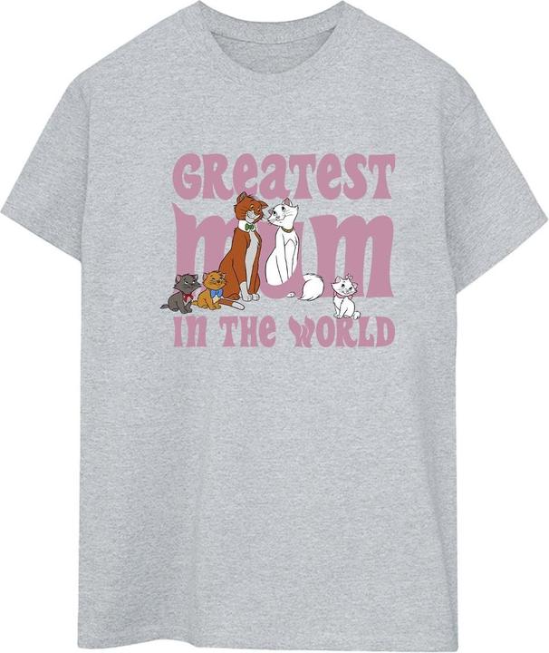 Actual product image Disney Womens/Ladies The Aristocats Greatest Mum Cotton Boyfriend T-Shirt (XL)
