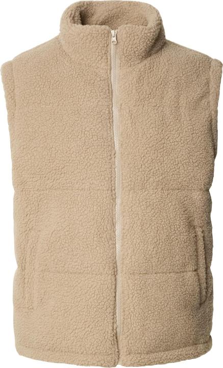 Actual product image Urban Classics Basic Teddy Puffer Vest darktaupe M (M)