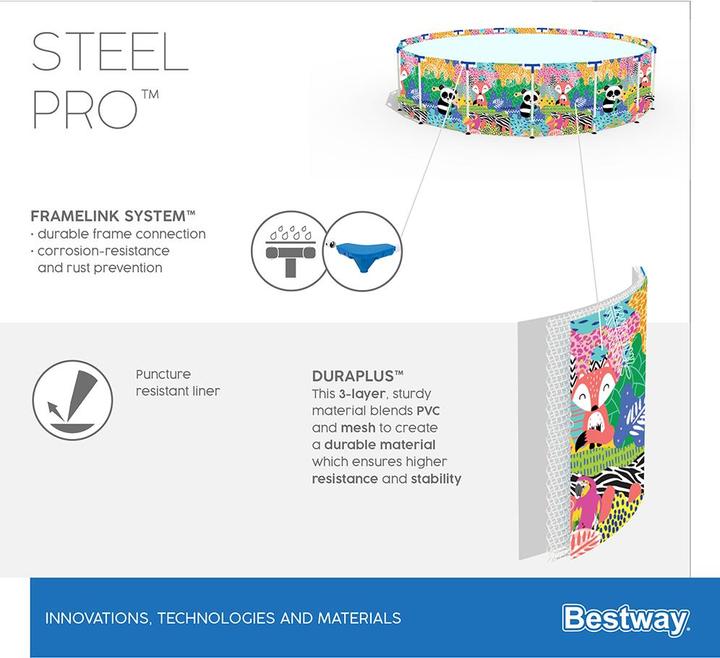 Productafbeelding Bestway Paradise Frame Pool (Ø 274 x 66 cm)