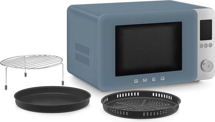 Image du produit Smeg Kombi-Mikrowelle MOC02SBMEU, 9 Fkt, 2100W, Sturmblau matt (27 l)