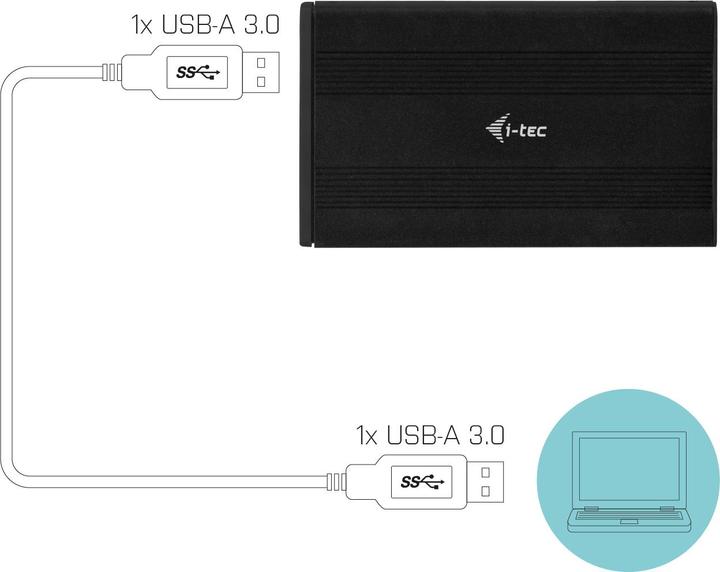 Productafbeelding i-tec MySafe Advance AluBasic (2.5")
