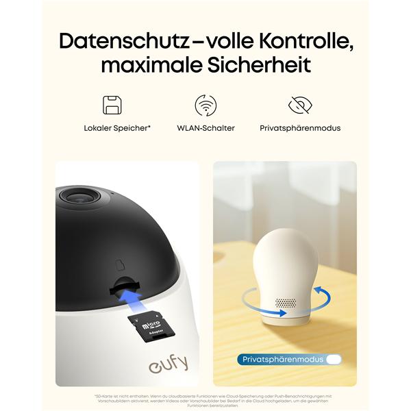 Productafbeelding eufy Babyfon-Kamera (Video & Audio, 243.84 m)