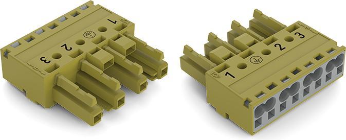 Actual product image Wago 770-264/073-000 Socket part Kod.B 4P. 2L light green
