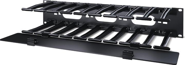 Produktbild APC 2U Horizontal Cable Manager Deep, Single Sided with Cover, hole in backplate