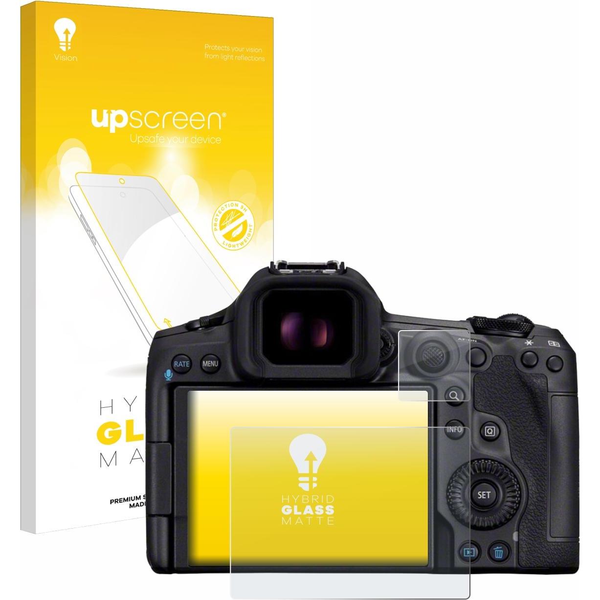 upscreen Schutzglas Schutzfolie Glas Folie Displayschutz matt (Displayschutz, EOS R5 Mark II), Kameraschutz