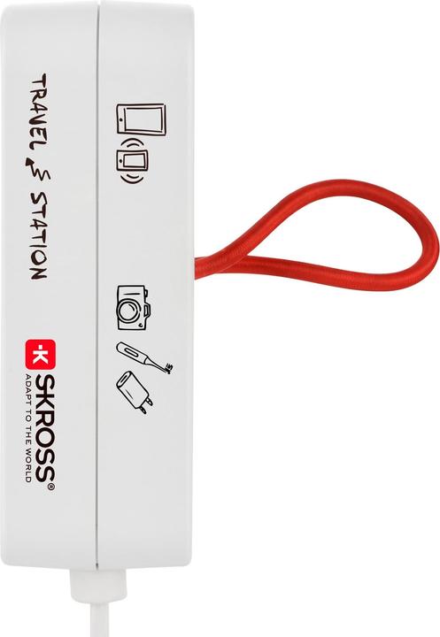 Actual product image Skross Power strip Travel Station (3 x, Type 11, USB-A, 1.50 m)
