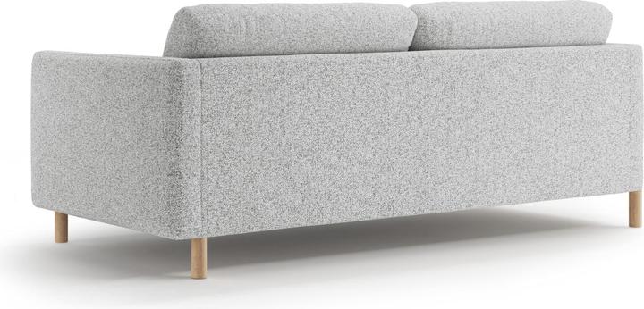 Actual product image Micadoni Sofa, "Eden", 4 Seats, Light Grey Melange, 209x92x90 Made in Europe (3-seater)