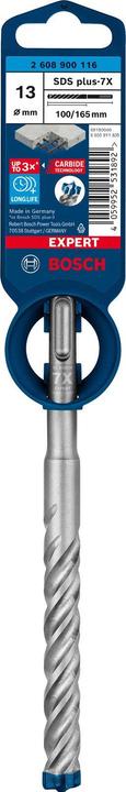 Produktbild Bosch Professional Zubehör EXPERT SDS plus-7X Hammerbohrer, 13 x 100 x 165 mm (13 Millimeter)