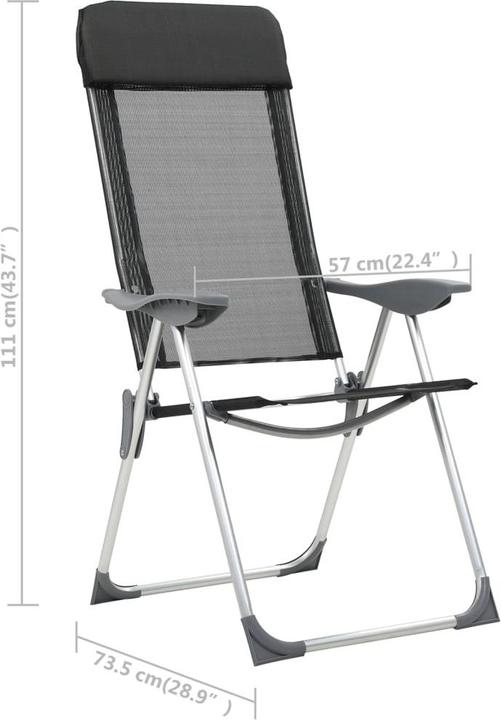 Produktbild vidaXL Campingstuhl