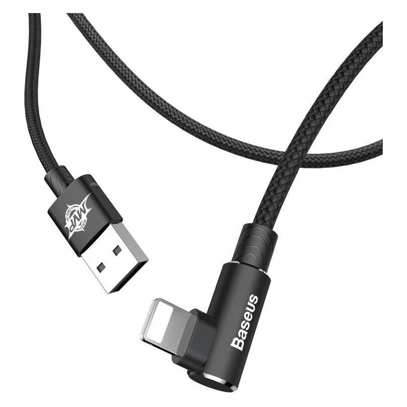 Baseus Cavo da USB-A a Lightning Display 2, 18W, 2.4A, 2m, nero (2 m, USB 3.2 Gen 1, 18 W