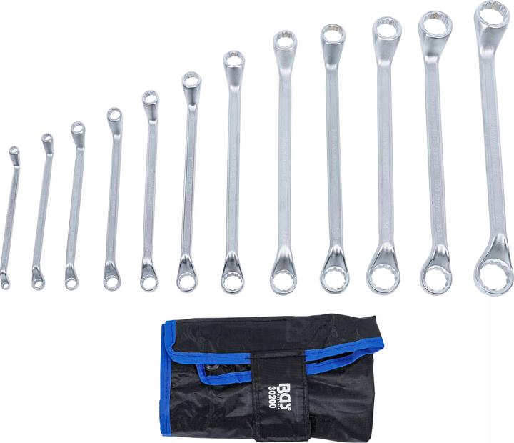 Produktbild BGS Doppel-Ringschlüssel-Satz tief gekröpft SW 6 - 32 mm 12-tlg. (32 mm, 19 mm, 6 mm, 12 mm, 24 mm, 14 mm, 22 mm, 16 mm, 23 mm, 10  mm, 21 mm, 18 mm, 27 mm, 7 mm, 31 mm, 17 mm, 11 mm, 15 mm, 26 mm, 30 mm, 8 mm, 28 mm, 9 mm, 29 mm, 13 mm, 20 mm, 25 mm)