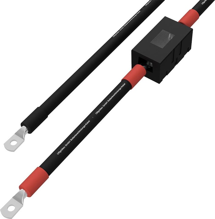 Produktbild Offgridtec 2,5m 10mm² Batteriekabel mit MIDI-Sicherungshalter Schraubklemmenanschluss auf M8 (Solarstecker)