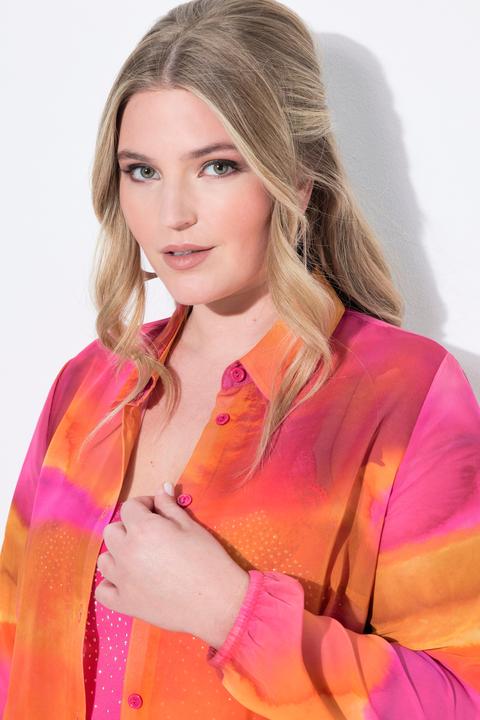 Image du produit Miamoda Bluse, A-Linie, Chiffon, Punkte/floral (50)