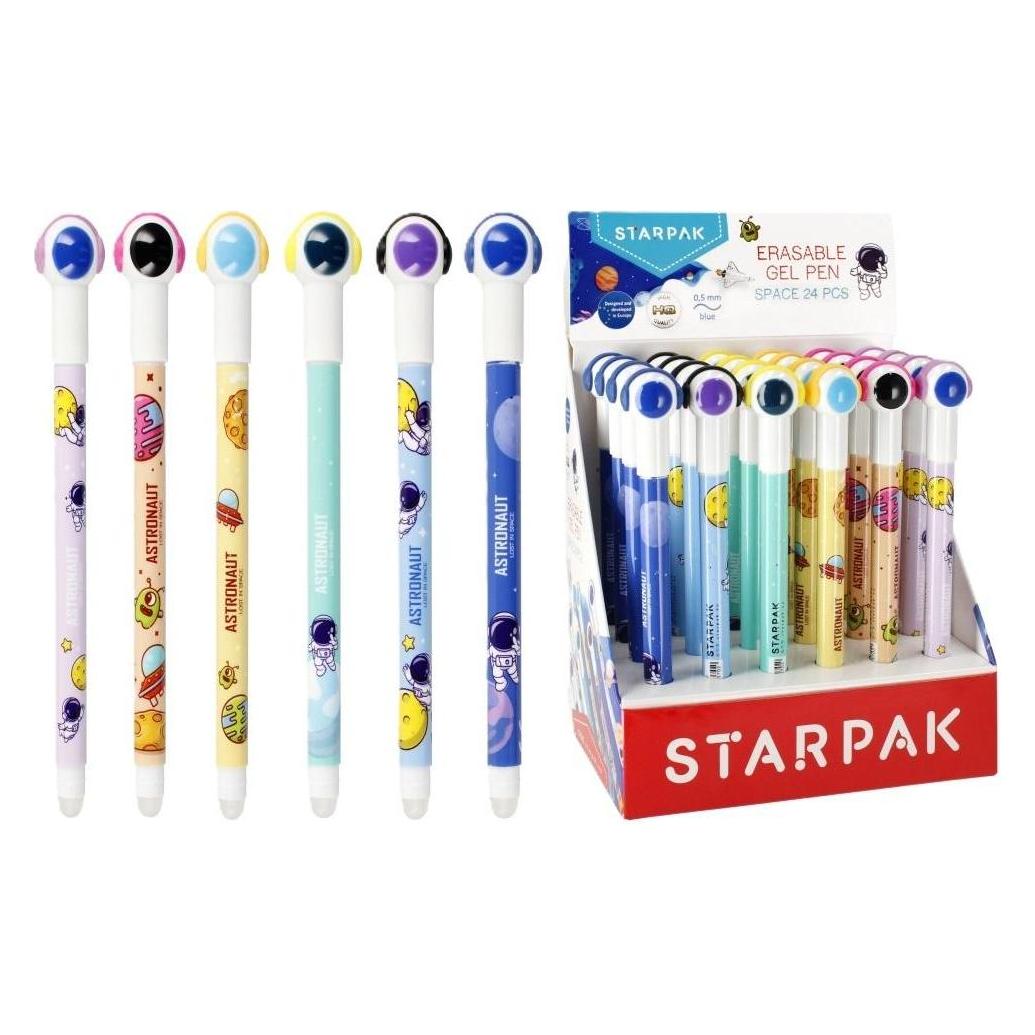 Auauraintt 4 Pcs penne a sfera cancellabili, blu set di penne