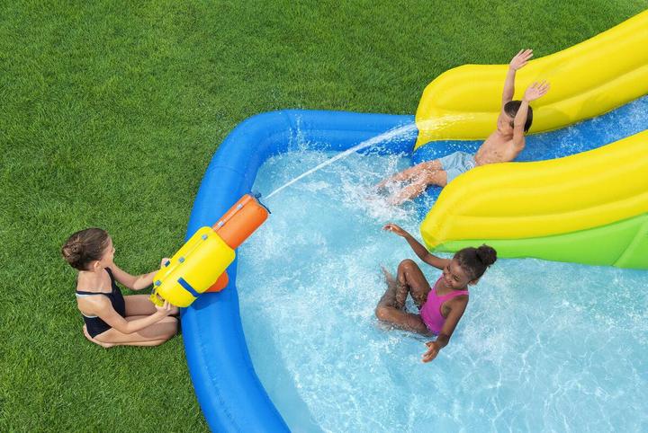 Produktbild Bestway Inflatable Water Park Pool 435x286x267cm + 5 Years Garden 53478