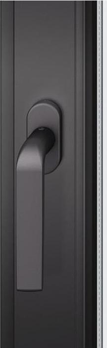 FSB Fenstergriff 34 1267 Aluminium 24-38 mm schwarz eloxiert mit Rastung