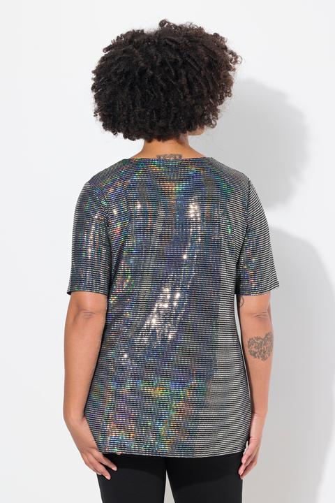 Produktbild Angel of Style T-Shirt, A-Linie, Paillettenoptik (48)