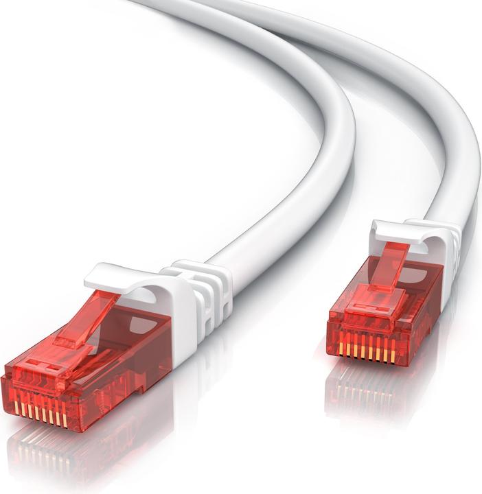 Image du produit CSL CAT.6 network cable - Ethernet Gigabit Lan cable RJ45 - patch cable - comp. CAT.5 CAT.6 CAT.7 CAT.8 (UTP, CAT6, 30 m)