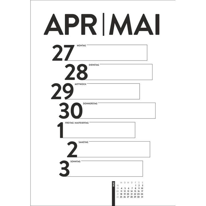 Actual product image Harenberg Design-Wochenplaner 2026 (25 x 35 cm, Hardcover, German)