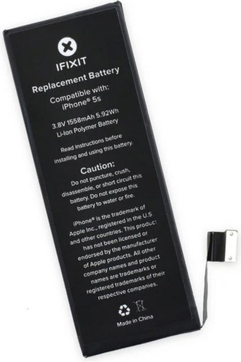 Image du produit iFixit EU124002-5 Pièce de rechange pour téléphone portable Pile/batterie noire