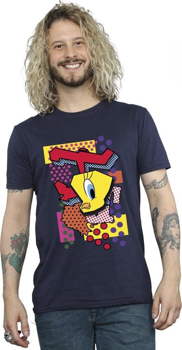 Actual product image Looney Tunes Mens Tweety Pop Art T-Shirt (5XL)