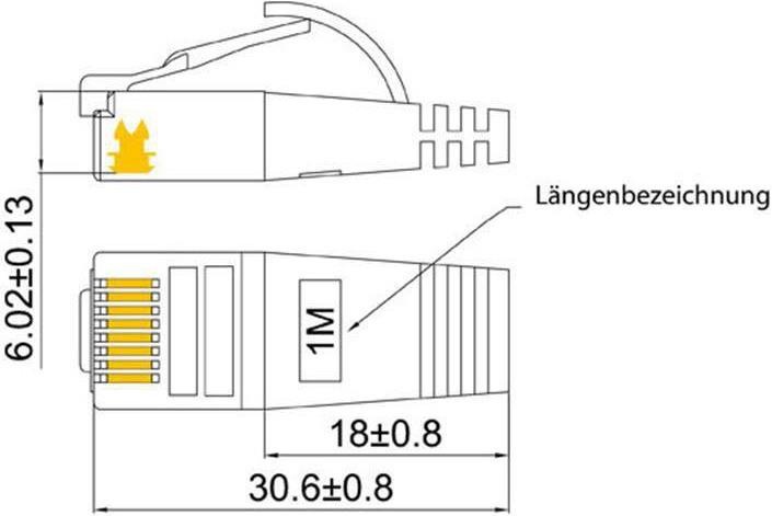 Image du produit Wirewin Câble de réseau (STP, CAT6, 0.10 m)